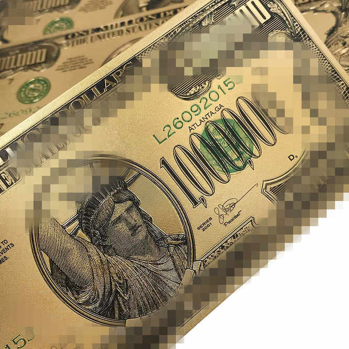24K Gold Foil 1 Million Dollar Bill Million Dollar Banknote Best Promotional Gift