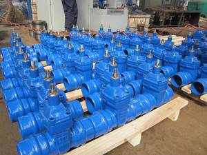 Yfa DIN วาล์วประตู GGG50เหล็กหล่อ Pn16 DN100 F5 DIN มีเบ้าคู่สำหรับท่อพีวีซีวาล์วระบาย - Product Image 4