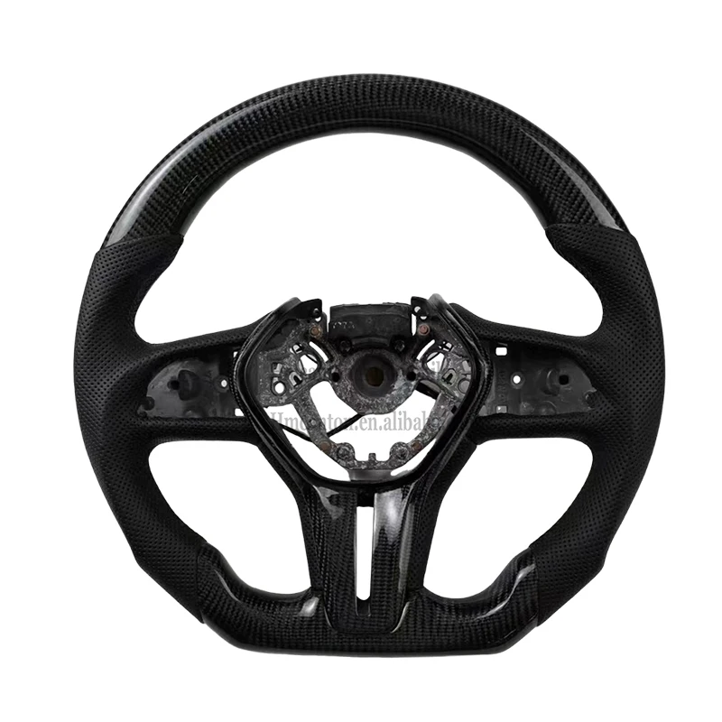 q50 Carbon Fiber+Perforated Leather+Black Stitchin