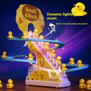 Nhỏ màu vàng vịt khe đồ chơi với âm nhạc & ánh sáng xuyên biên giới nhựa trẻ em leo cầu thang quà tặng đồ chơi điện - Product Image 6