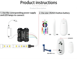 Di alta qualità Led Rgb Controller Rf telecomando Dc12-24V 30A Pwm 433 Rf memoria memoria 23Key Led Rgb luce Dimmer Controller