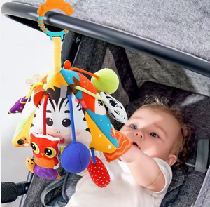 Penjualan langsung pabrik grosir mainan liontin lonceng tempat tidur bayi gutta-percha mainan gantung bola persegi 6 sisi sensor laut kustom - Product Image 2