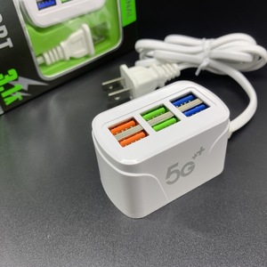 新しい携帯電話充電器6 USBマルチポート充電プラグApple Android 3aユニバーサル充電器ソケットマルチ携帯電話充電器 - Product Image 3