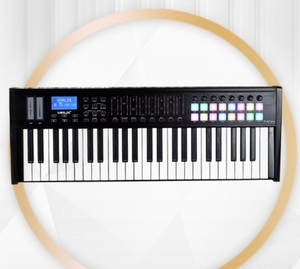 Controlador de teclado WORLDE MIDI, instrucción musical de 49 teclas, semi-contrapeso - Product Image 6