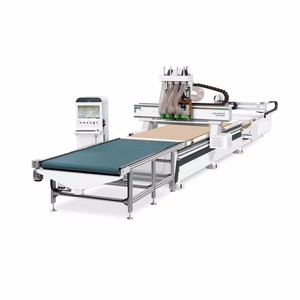 Panel profesional para muebles, enrutador CNC, máquina anidadora, carga/descarga automática, capacidad de etiquetado rápido, Motor de madera - Product Image 1