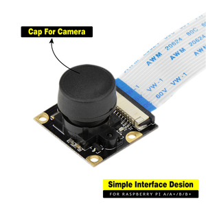 Cámara gran angular de ojo de pez para Raspberry Pi 4B/3/2 / B + Cámara 5MP /1080p para cámara Raspberry Pi