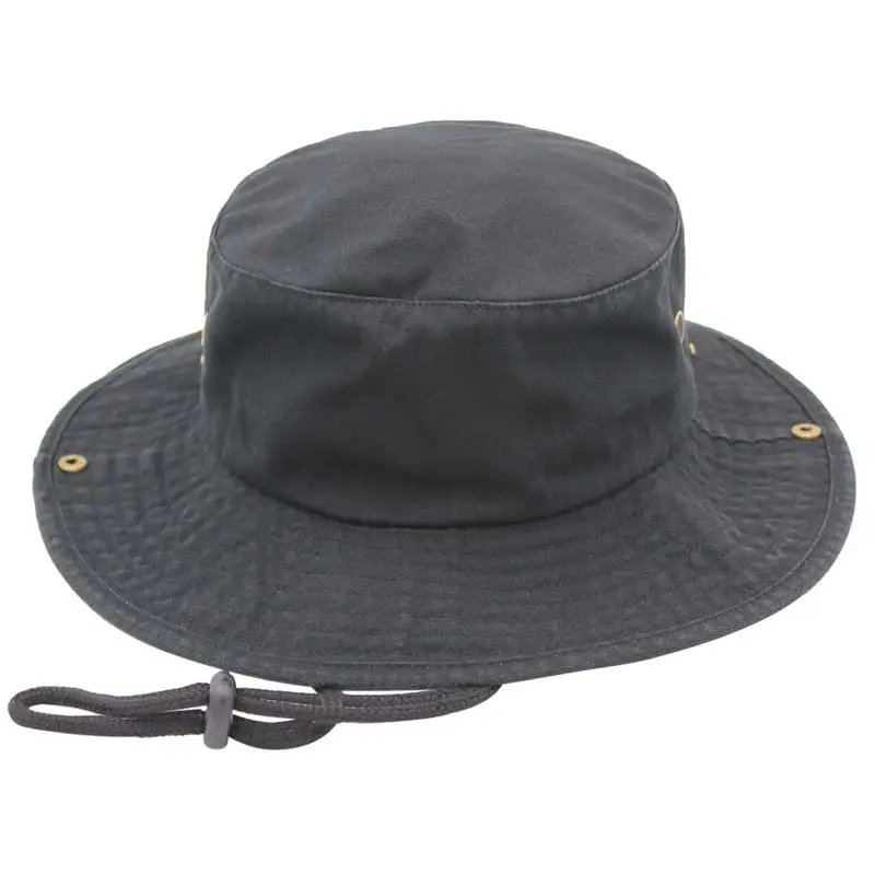 2024 design economico il tuo cappello boonie da pesca in nylon impermeabile personalizzato