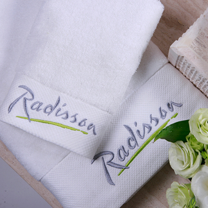 Lüks 100% pamuk otel havlusu Balfour SPA havlu uçak yetişkin kare banyo düz örme havlu seti özelleştirilmiş renk 100Set - Product Image 3