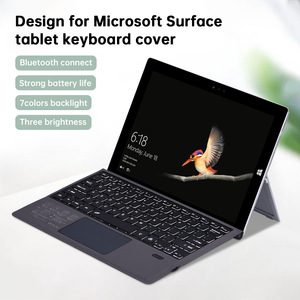 适用于微软Surface Pro9/8/X平板电脑，带触摸版磁性功能无线背光键盘，带触摸板 - Product Image 4
