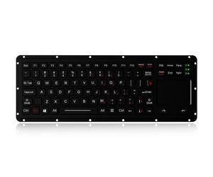 IP65坚固键盘PS2接口硅橡胶电磁兼容键盘 - Product Image 1