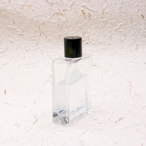 Luxury Custom 30 <strong>ml</strong> 50 <strong>ml</strong> <strong>100</strong> <strong>ml</strong> Clear Frosted Flat Square Empty Glass Bottle Perfumes Bottle With Packaging <strong>Box</strong> - Product Image 5