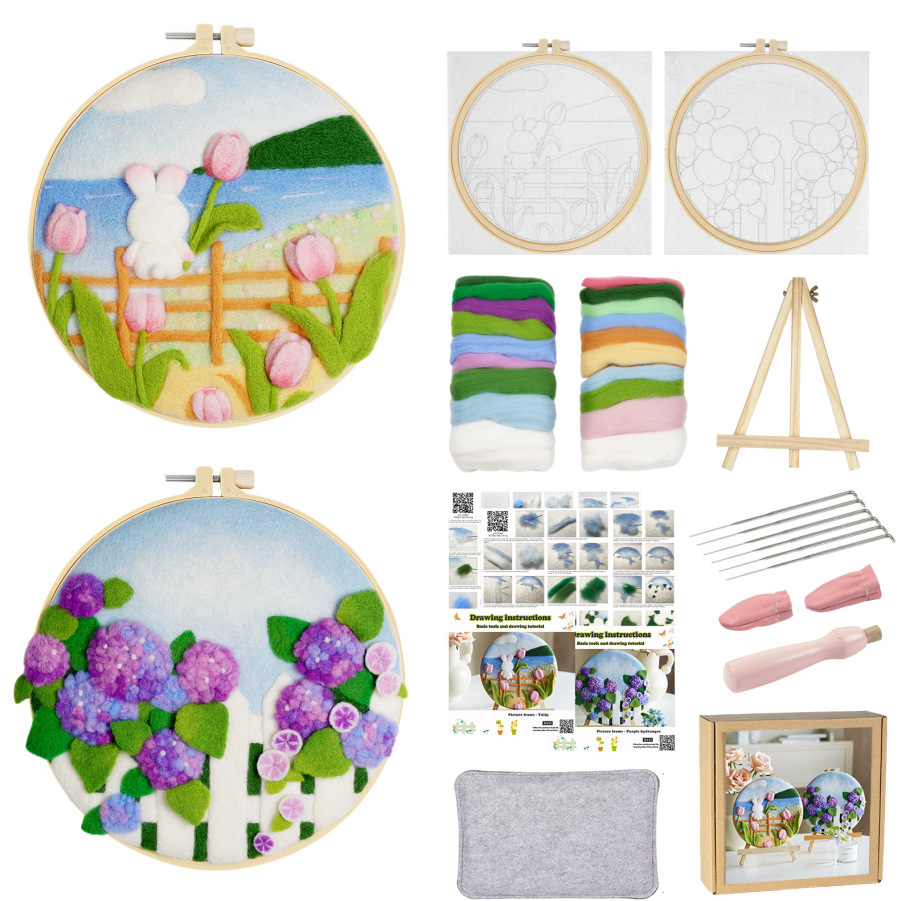 Kit di feltratura di fiori per principianti