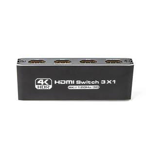 3 puertos HDMI2.0 Switch 3X1 4K 120Hz Switcher EDID2.2 sin necesidad de enchufe de interruptor de alimentación y reproducción HDMI - Product Image 4