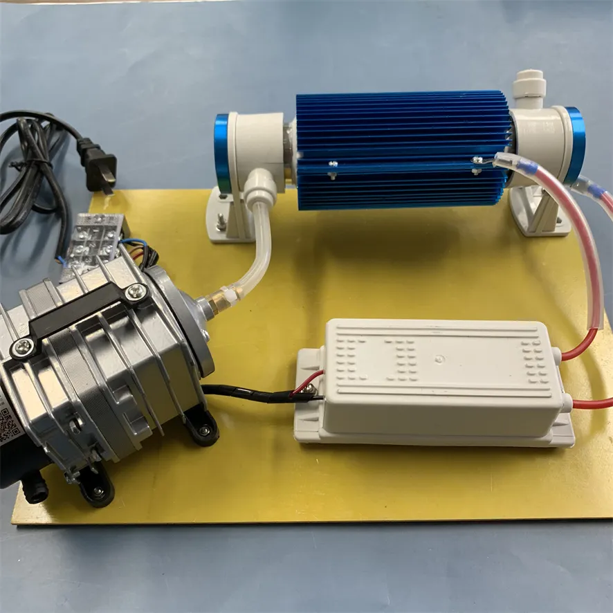 Ozon makinesi 220V 110V çok fonksiyonlu 15g su soğutma ayarlanabilir kuvars tüp ozon jeneratörü