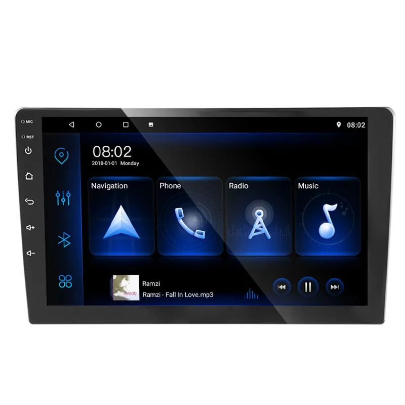 2 din 9 inç 1G + 16G Android evrensel araç DVD oynatıcısı radyo GPS multimedya oynatıcı araba Stereo video