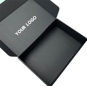 Custom Packaging and logo Printing Verpackung Black Mailing <strong>Boxes</strong> for Packaging Cardboard Package Mailer Emballage Carton - Product Image 2