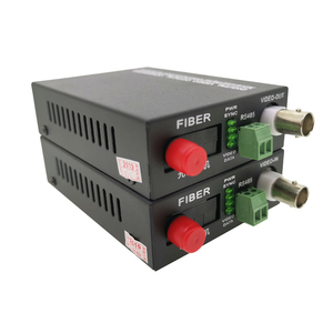 Convertidor de fibra óptica de vídeo Digital HD AVI TVI AHD Coaxial con datos Interfaz RS485 FC de 1 canal Salida de entrada BNC de vídeo de 20KM