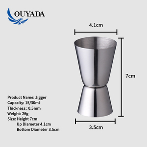 Fabrika doğrudan 25ml 40ml toptan ucuz fiyat japonya paslanmaz çelik vintage atış tarzı jigger - Product Image 3