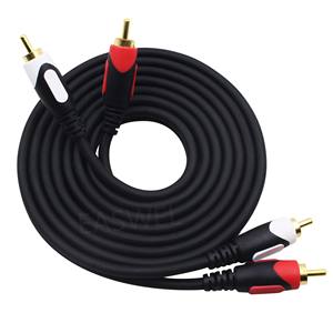 新的2 <span class=keywords><strong>RCA</strong></span>至2 <span class=keywords><strong>RCA</strong></span>唱机电缆影音音频公立体声镀金分路器线
