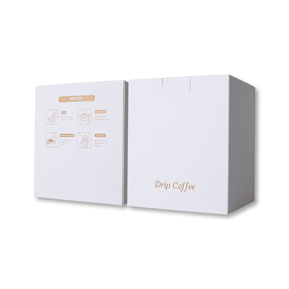 Caja de papel blanco