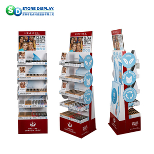 Tùy chỉnh siêu thị các tông sóng mỹ phẩm tầng hiển thị đứng kệ - Product Image 1