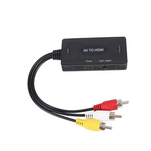 RCA到hdmi转换器rca到hdmi适配器电缆复合到HDMI适配器支持1080P PAL/NTSC用于PS2 Xbox VHS VCR PS3 - Product Image 3