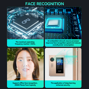 LEELEN interphone camera di controllo di accesso per appartamento IK07 riconoscimento facciale tcp/ip cablato sistema di ingresso citofono videocitofono