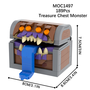 MOOXI Dungeons and Dragons <strong>Game</strong> Characters Treasure Chest Monsters Displacer Beast Self-loading <strong>Dice</strong> Tower Building Blocks <strong>Toys</strong> - Product Image 3