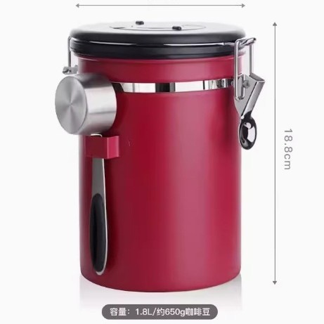 Large size, retro red (1.8L approx. 750g)