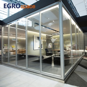 EGROspace Glass Divider Wall Manufactures Panels Interior Design Soundproof Room Demountable <strong>System</strong> Office <strong>Partition</strong>