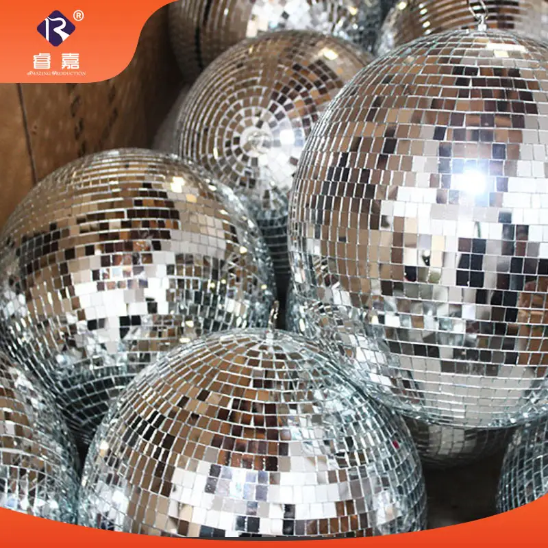 Boule de Disco en argent de 15cm, fournitures de boule de miroir de disco de fête à domicile, boule de miroir d'affichage de fenêtre de disco