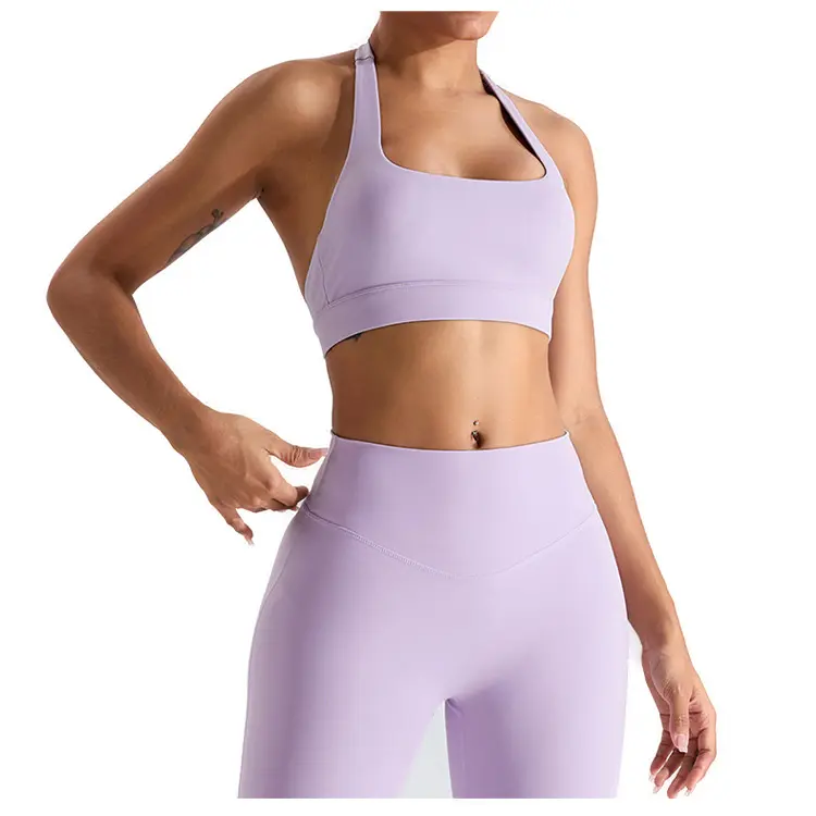 Vente en gros de vêtements de sport de fitness de haute qualité avec logo personnalisé, soutien-gorge de yoga rembourré pour l'entraînement, soutien-gorge de sport pour femmes
