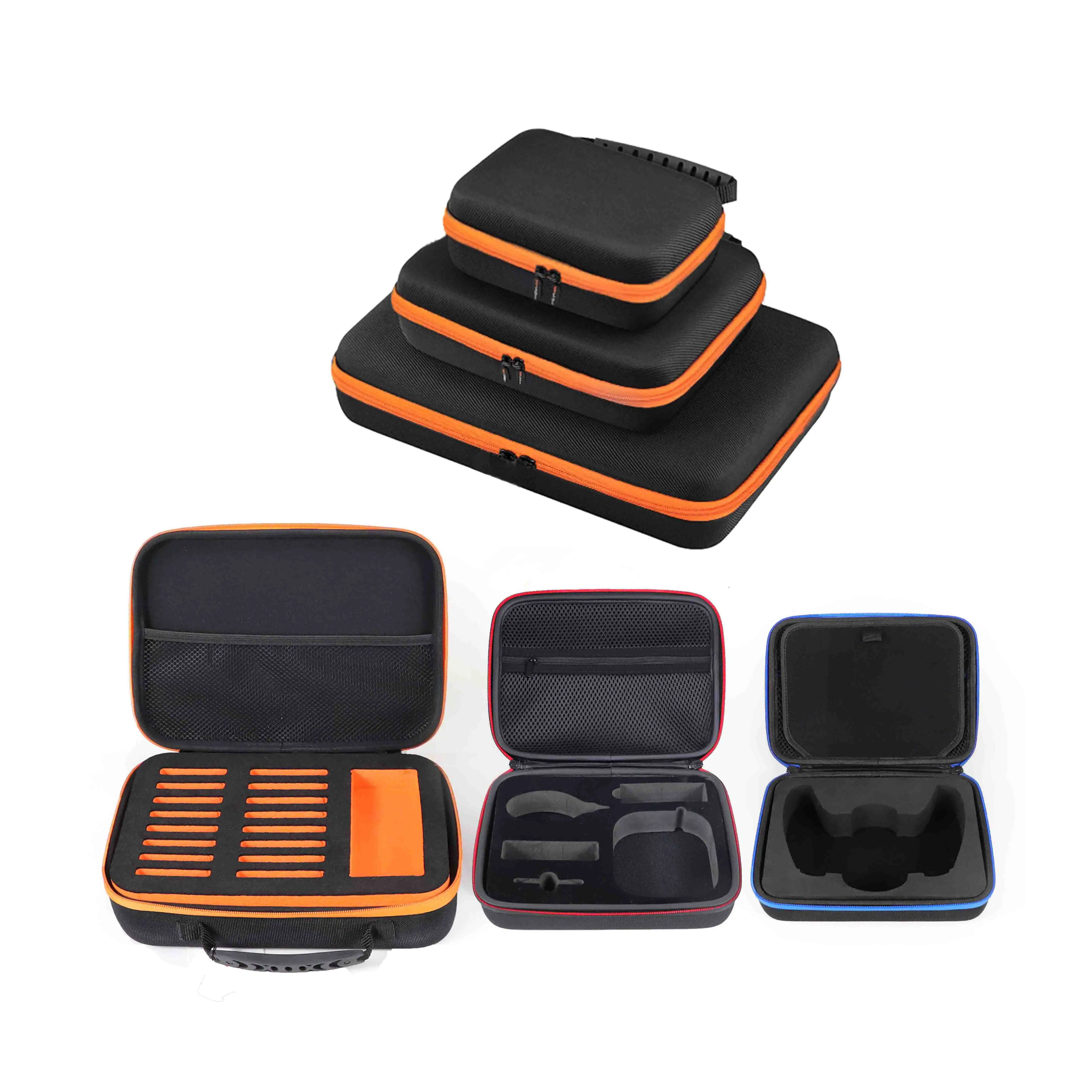 공장 맞춤형 전자 제품 보호 보관 도구 가방 케이스 지퍼 여행 운반 하드 쉘 성형 EVA 케이스