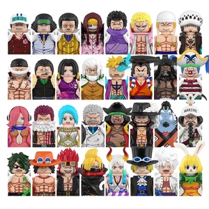 WM积木迷你动作人物1件猴子D Luffy Doflamingo Sanji动漫人物迷你玩具积木套装盲盒 - Product Image 1