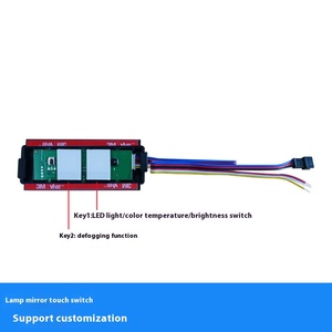 Interruptor de luz de espejo de baño inteligente con sensor de movimiento, ajuste de la temperatura del color, atenuación y función antiniebla Interruptor de Sensor IR - Product Image 3