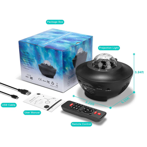Akıllı lazer yıldızlı gökyüzü gece ışık projektör BT müzik hoparlörü tatil işık Galaxy yıldız projektör uzaktan kumanda ile - Product Image 5