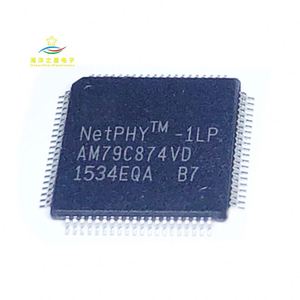 Yeni AM79C874VD <span class=keywords><strong>AM79C874</strong></span> Ethernet alıcı verici çip AM79C874V QFP80
