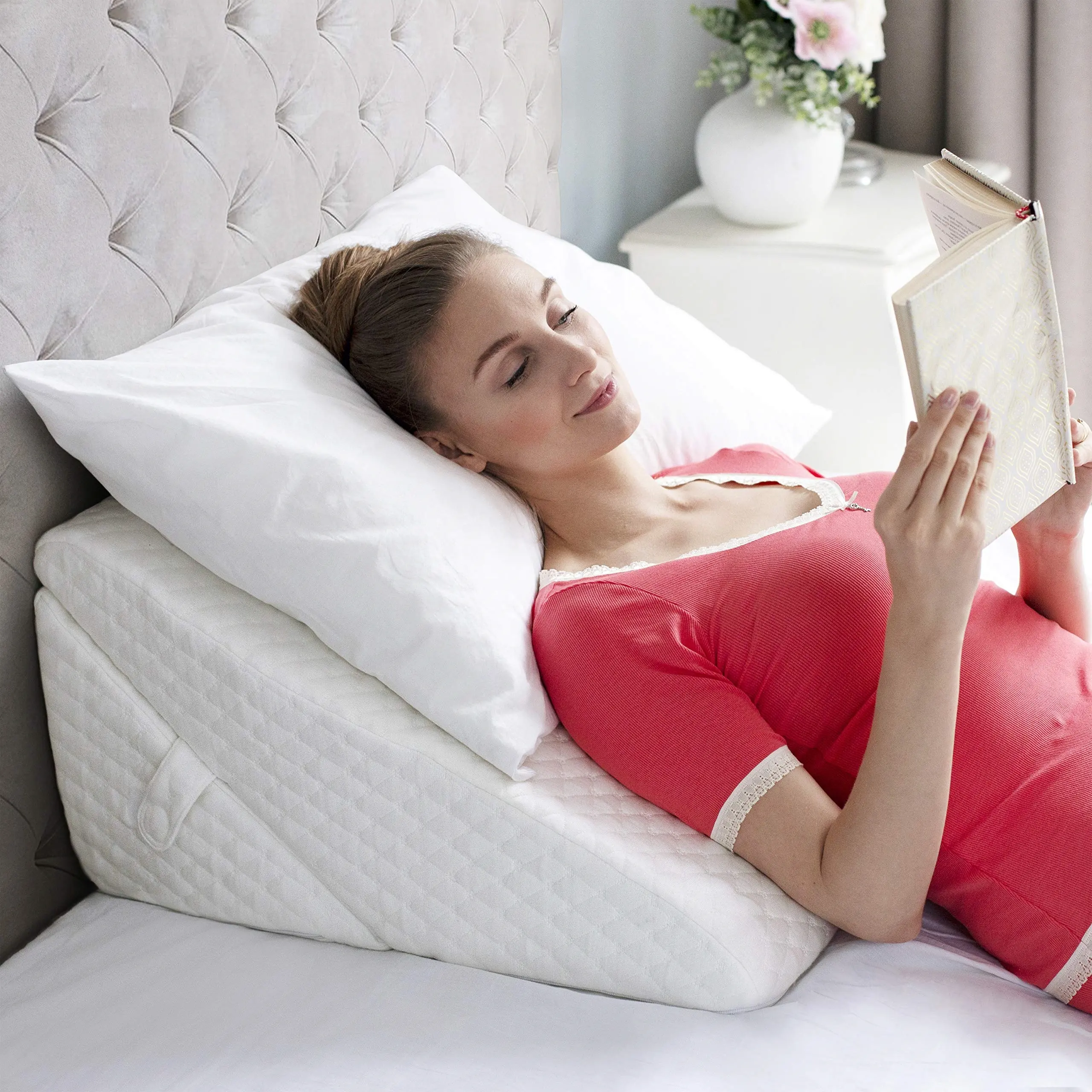 Cuscino a cuneo fornitore schienale cuscino a cuneo in schiuma triangolare cuscino a cuneo per letto in Memory Foam per la salute