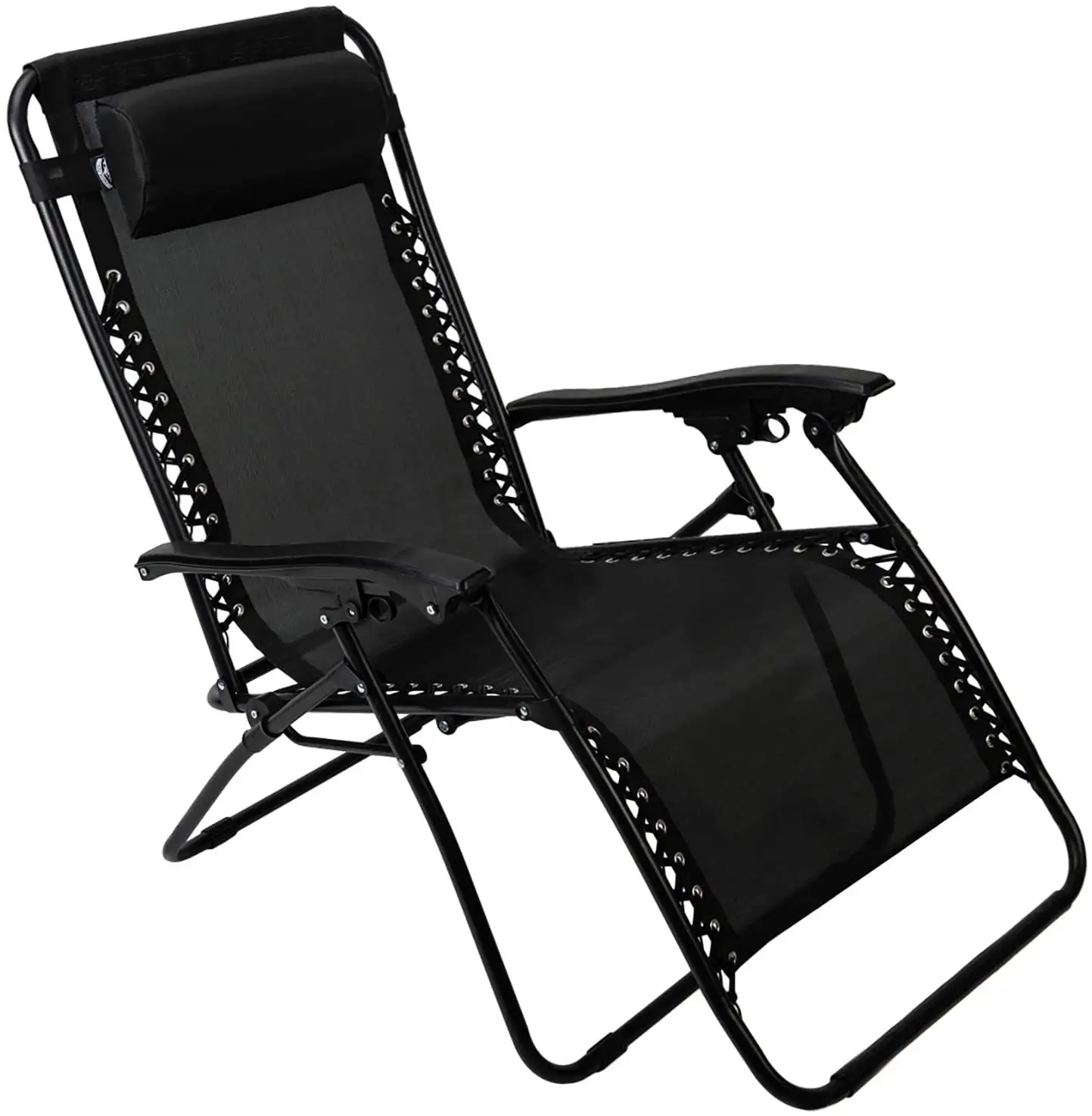 Sedia da campeggio pieghevole da spiaggia portatile da esterno in acciaio inossidabile sedia a gravità Zero con poggiatesta rimovibile