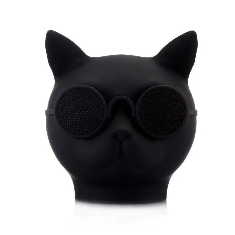 고양이 머리 무선 스피커 T8 크리에이티브 서브 우퍼 1 + 1 컴퓨터 데스크탑 무선 사운드바 오디오 예술적 고양이 머리 디자인