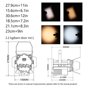Fabrika satış 50W LED ayarlanabilir 25-80 ° ışın açısı ile Fresnel Spot ışık sahne gösterisi sergi için 2700-6500K profil Spot - Product Image 2