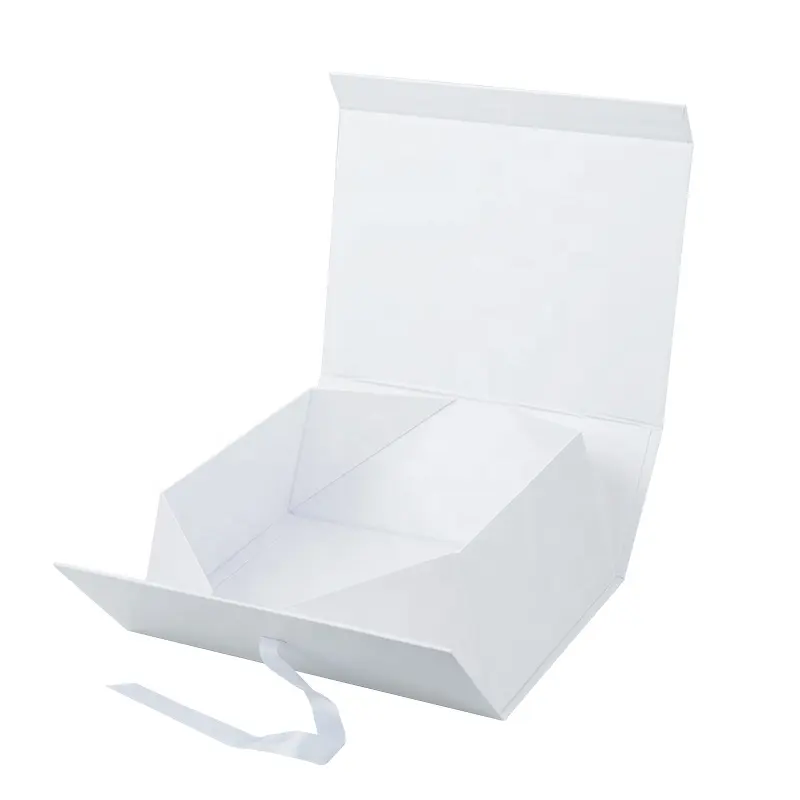 कस्टम लोगो मुद्रित थोक Foldable उपहार बक्से तह शादी की पोशाक जूता सादे गत्ता कागज बॉक्स के साथ पेपर बैग