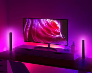 RGB สมาร์ททีวีไลท์บาร์,มี18โหมดการแสดงดนตรีมีไฟ Led ล้อมรอบสำหรับการตกแต่งห้องพีซีทีวีเพื่อความบันเทิง - Product Image 2