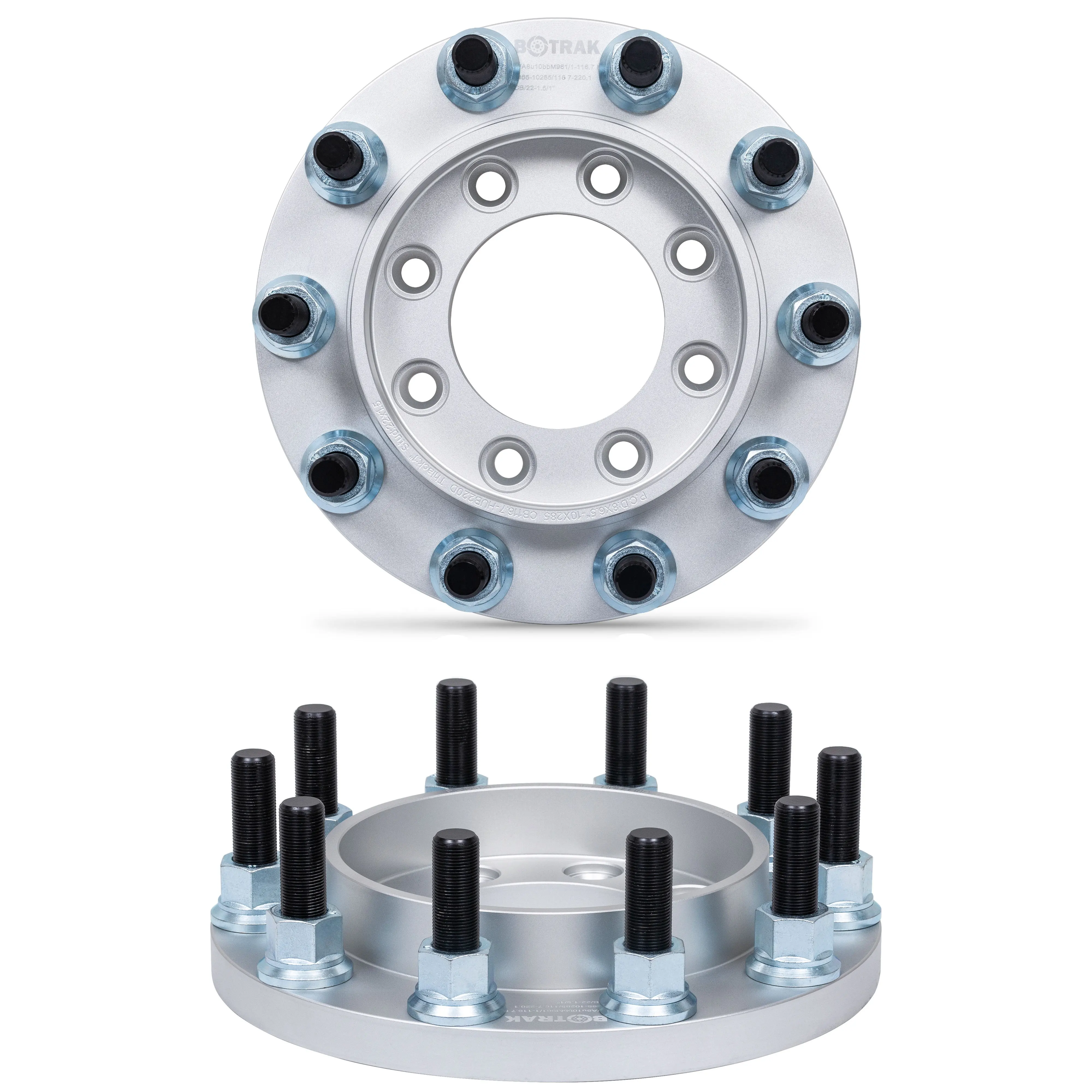 BOTRAK 1,25 "8 наконечников на 10 наконечников 8x6,5 8x165,1 до 10x285 22,5" 24,5 "обода двухколесный адаптер для dodge ram 2500 3500