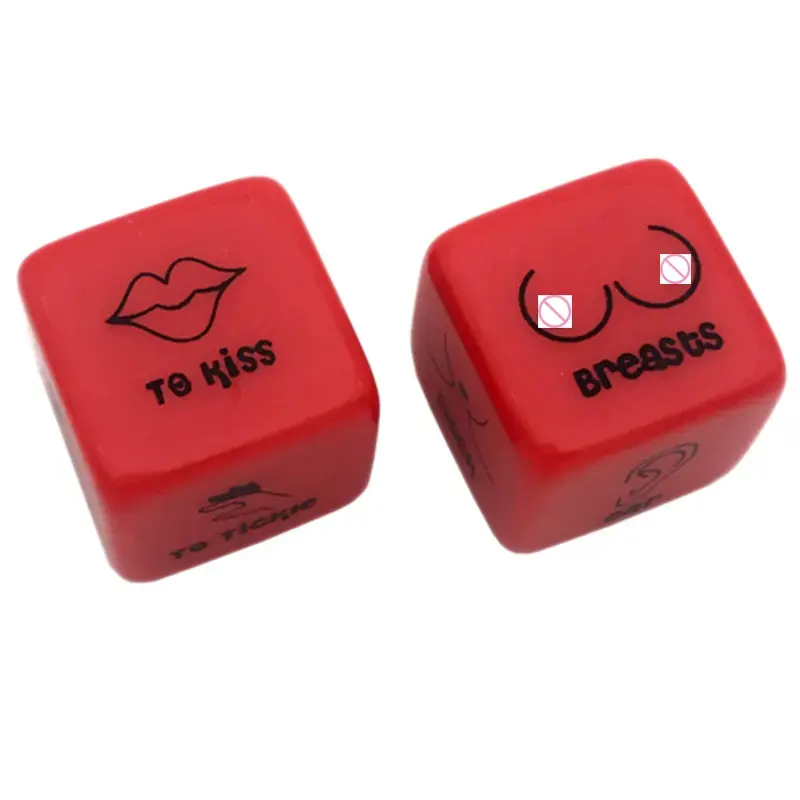 2PCS Erotic Dice Adult Flirting Sex Love Dice Games Sex Toys For Couple