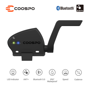 COOSPO Sensor Dual de Velocidad de Cadencia de Bicicleta Inalámbrico Compatible con Zwift, Rouvy, IPX6 con Batería de Larga Duración - Product Image 2
