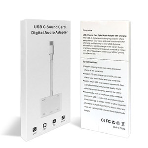 Brand New Usb C Sound Card <strong>Digital</strong> <strong>Audio</strong> Multiport <strong>Adapter</strong> Usb C to 3.5Mm <strong>Audio</strong> Headphone <strong>Adapter</strong> Type C Aux <strong>Adapter</strong> - Product Image 6