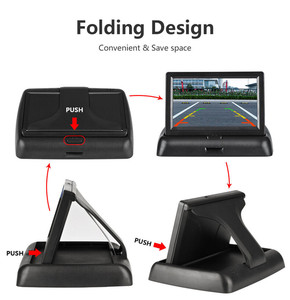 Monitor HD de 4,3 pulgadas para coche, pantalla Visual Universal, pantalla plegable Digital, cámara de visión trasera - Product Image 2
