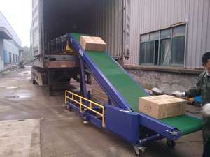 Customizable Automatic Lifting Flexible Conveyor Manufacturer's <strong>Loading</strong> <strong>Unloading</strong> System for Restaurant Use Rubber Belt Material - Product Image 2