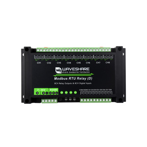 産業用Modbus RTU 8-Chリレーモジュール (D) 、デジタル入力およびRS485インターフェース、マルチアイソレーション保護回路 - Product Image 1